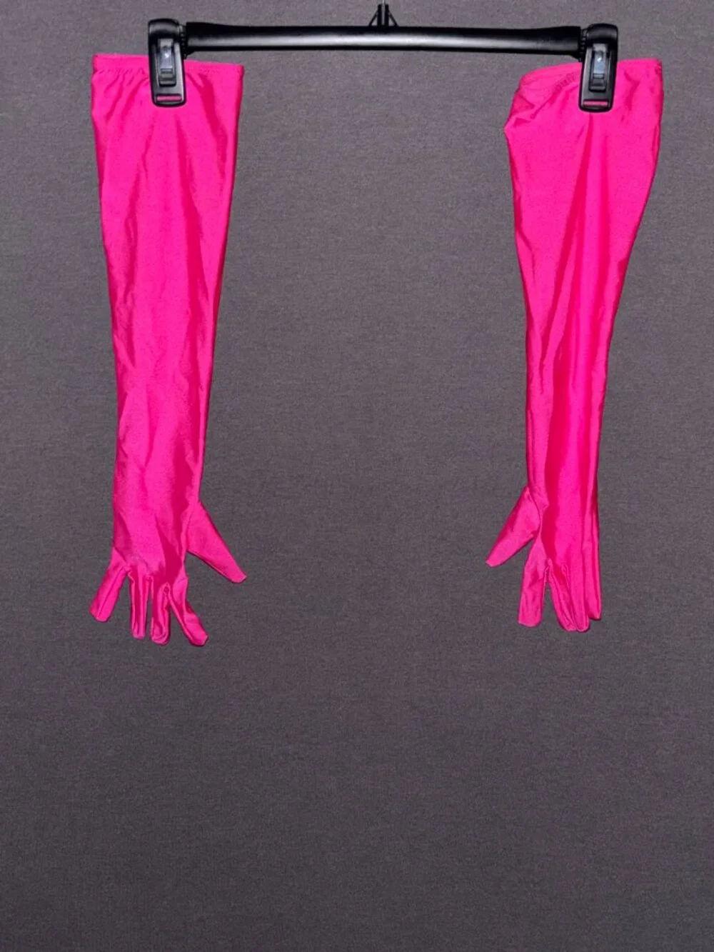 Revolution Dancewear Diamonds Hot Pink Foil Dot Dance Costume Dress Gloves SA
